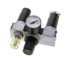 FRL 3-Teilig G1/4'' 750l/min 0.5-10.0bar/7-145psi Semi-Auto 40 mm Manometer Metall Multifix 0