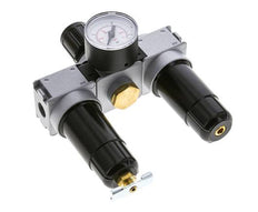 FRL 3-Teilig G1/4'' 750l/min 0.5-10.0bar/7-145psi Semi-Auto 40 mm Manometer Metall Multifix 0