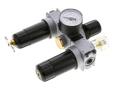 FRL 3-Teilig G1/4'' 750l/min 0.5-10.0bar/7-145psi Semi-Auto 40 mm Manometer Metall Multifix 0