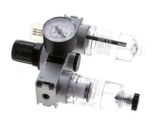 FRL 3-Teilig G1/8'' 750l/min 0.5-10.0bar/7-145psi Semi-Auto 40 mm Manometer Polycarbonat Multifix 0