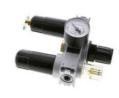 FRL 3-Teilig G1/4'' 750l/min 0.5-10.0bar/7-145psi Semi-Auto 40 mm Manometer Metall Multifix 0
