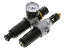 FRL 2-Teilig G1/8'' 350l/min 0.5-10.0bar/7-145psi Semi-Auto Metall Standard 0