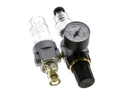 FRL 2-Teilig G1/8'' 350l/min 0.5-10.0bar/7-145psi Halbautomatisch Polycarbonat Standard 0