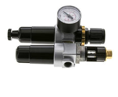 FRL 2-Teilig G1/4'' 350l/min 0.5-10.0bar/7-145psi Semi-Auto Metall Standard 0