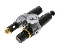 FRL 2-Teilig G1/8'' 350l/min 0.5-10.0bar/7-145psi Semi-Auto Metall Standard 0