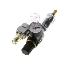 FRL 2-Teilig G1/8'' 350l/min 0.5-6.0bar/7-87psi Auto Polycarbonat Standard 0