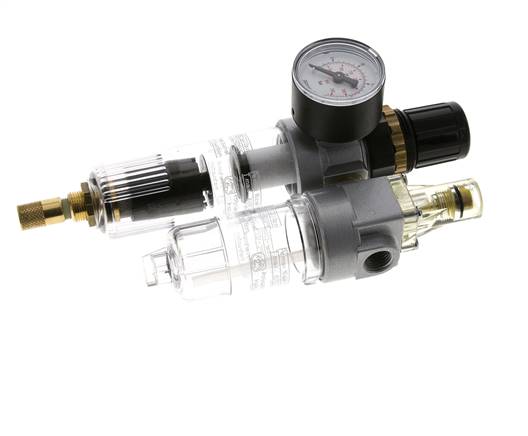 FRL 2-Teilig G1/4'' 350l/min 0.5-16.0bar/7-232psi Auto Polycarbonat Standard 0