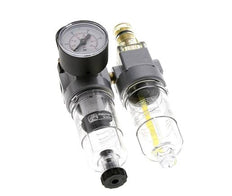 FRL 2-Teilig G1/8'' 350l/min 0.5-16.0bar/7-232psi Halbautomatisch Polycarbonat Standard 0