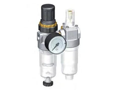 FRL 2-Teilig G1/8'' 350l/min 0.5-10.0bar/7-145psi Halbautomatisch Polycarbonat Standard 0