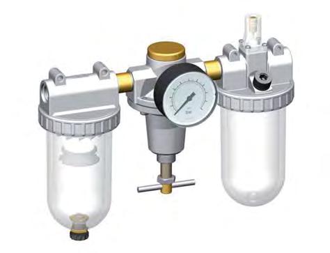 FRL G1/2'' 3200l/min 0,5-10,0bar/7-145psi Standard 3