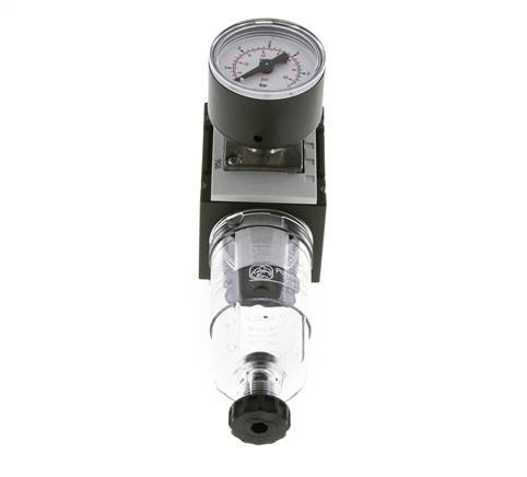 Filter-Regler G1/4'' 1000l/min 0.2-4.0bar/3-58psi 40 mm Manometer Futura 0