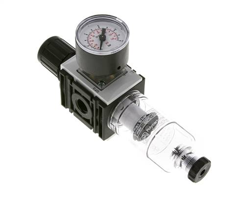 Filter-Regler G1/4'' 1000l/min 0,5-8,0bar/7-116psi 40 mm Manometer Futura 0