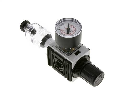 Filter-Regler G1/4'' 1000l/min 0,5-8,0bar/7-116psi 40 mm Manometer Futura 0