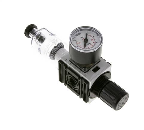 Filter-Regler G1/4'' 1000l/min 0.2-4.0bar/3-58psi 40 mm Manometer Futura 0