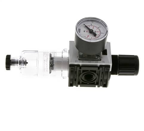 Filter-Regler G1/4'' 1000l/min 0.2-4.0bar/3-58psi 40 mm Manometer Futura 0