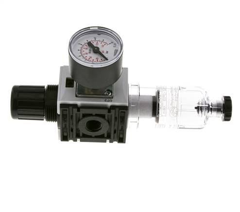 Filter-Regler G1/4'' 1000l/min 0,5-8,0bar/7-116psi 40 mm Manometer Futura 0