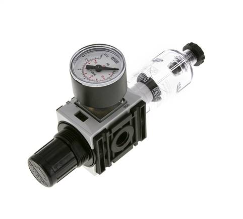 Filter-Regler G1/4'' 1000l/min 0.2-4.0bar/3-58psi 40 mm Manometer Futura 0