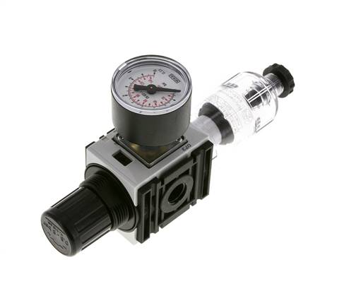 Filter-Regler G1/4'' 1000l/min 0,5-8,0bar/7-116psi 40 mm Manometer Futura 0