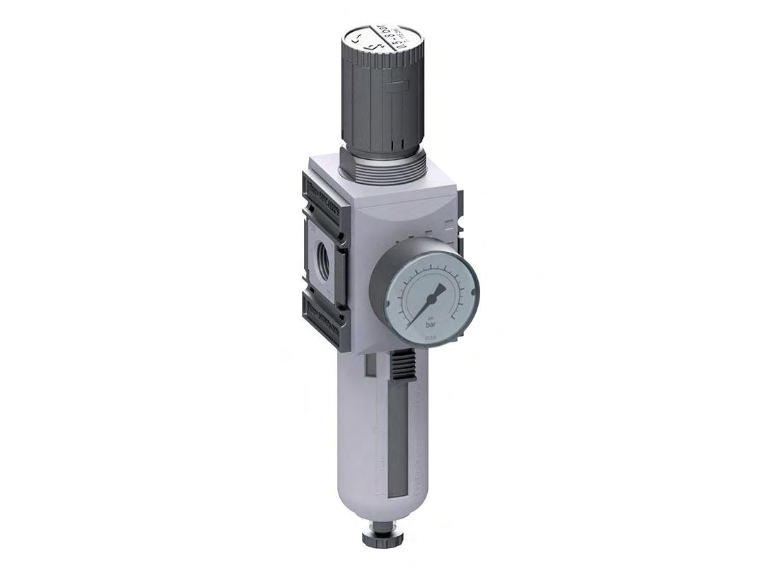 Filterregler G1/2'' 5200l/min 0.1-1.0bar/1-14psi Auto (Geschlossen ohne Druck) Polycarbonat Futura 2