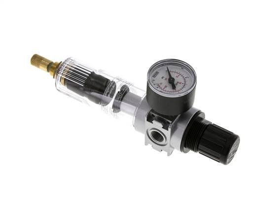 Filter-Regler G1/4'' 1450l/min 0,5-10,0bar/7-145psi 40 mm Manometer Multifix 0