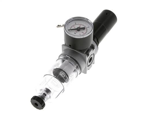 Filter-Regler G1/8'' 1450l/min 0,5-10,0bar/7-145psi 40 mm Manometer Zylinderschloss Multifix 0