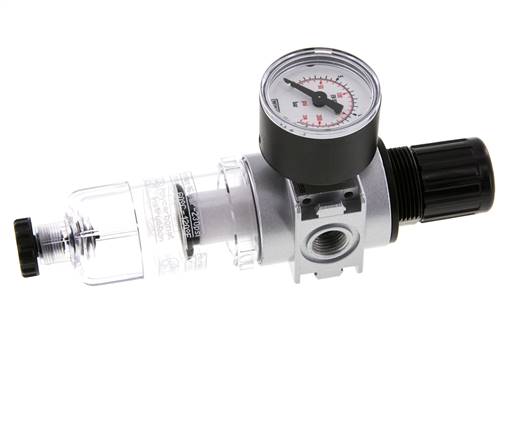 Filter-Regler G1/4'' 1450l/min 0,5-10,0bar/7-145psi 40 mm Manometer Multifix 0