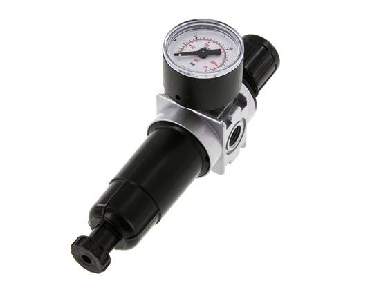 Filter-Regler G1/4'' 1450l/min 0,5-10,0bar/7-145psi 40 mm Manometer Multifix 0