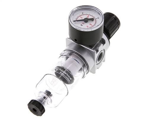 Filter-Regler G1/4'' 1450l/min 0,5-10,0bar/7-145psi 40 mm Manometer Multifix 0