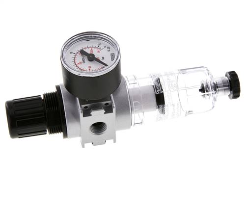 Filter-Regler G1/4'' 1450l/min 0,5-10,0bar/7-145psi 40 mm Manometer Multifix 0