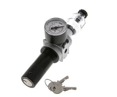 Filter-Regler G1/8'' 1450l/min 0,5-10,0bar/7-145psi 40 mm Manometer Zylinderschloss Multifix 0