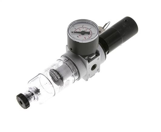 Filter-Regler G1/8'' 1450l/min 0,1-3,0bar/1-44psi 40 mm Manometer Zylinderschloss Multifix 0