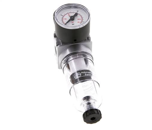 Filter-Regler G1/4'' 1450l/min 0,5-10,0bar/7-145psi 40 mm Manometer Multifix 0
