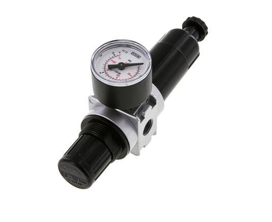 Filter-Regler G1/4'' 1450l/min 0,5-10,0bar/7-145psi 40 mm Manometer Multifix 0