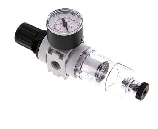 Filter-Regler G1/4'' 700l/min 0,5-10,0bar/7-145psi 40 mm Manometer Multifix 0
