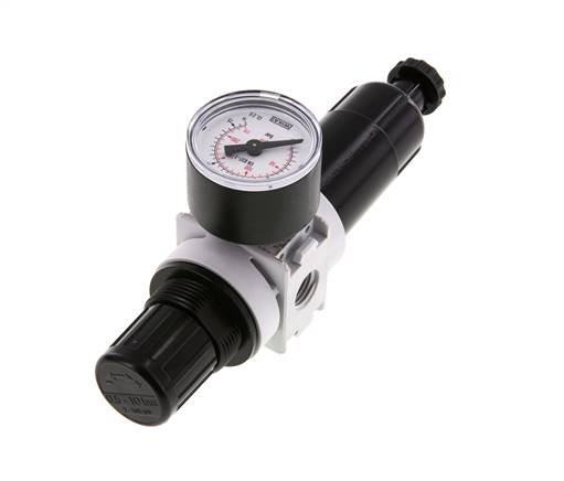 Filter-Regler G1/4'' 700l/min 0,5-10,0bar/7-145psi 40 mm Manometer Multifix 0