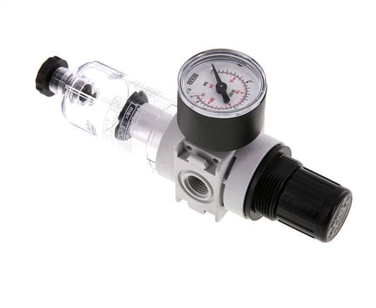 Filter-Regler G1/4'' 700l/min 0,5-10,0bar/7-145psi 40 mm Manometer Multifix 0