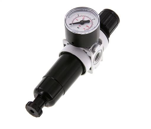 Filter-Regler G1/4'' 700l/min 0,5-10,0bar/7-145psi 40 mm Manometer Multifix 0