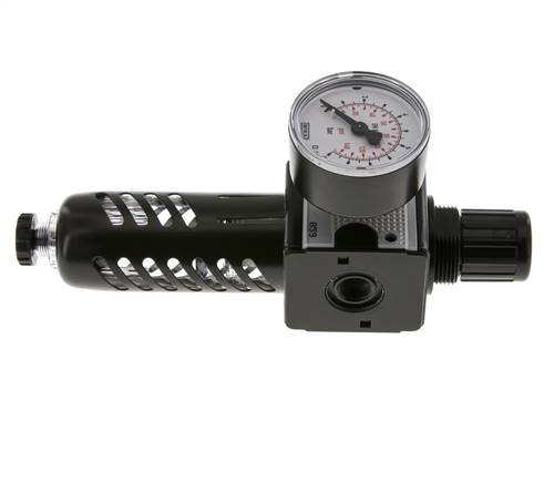 Filter-Regler G1/4'' 1600l/min 0,2-6,0bar/3-87psi Schutzkorb Multifix 1