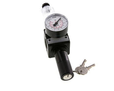 Filter-Regulator G3/8'' 1600l/min 0.2-6.0bar/3-87psi Halbautomatische Zylinder-Verriegelung Polycarbonat Multifix 1