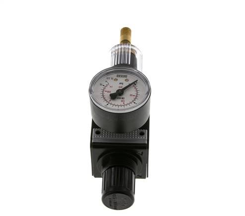 Filter-Regulator G3/8'' 1600l/min 0.5-10.0bar/7-145psi Auto Polycarbonat Multifix 1