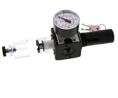 Filter-Regulator G3/8'' 1600l/min 0.1-3.0bar/1-44psi Halbautomatische Zylinder-Verriegelung Polycarbonat Multifix 1
