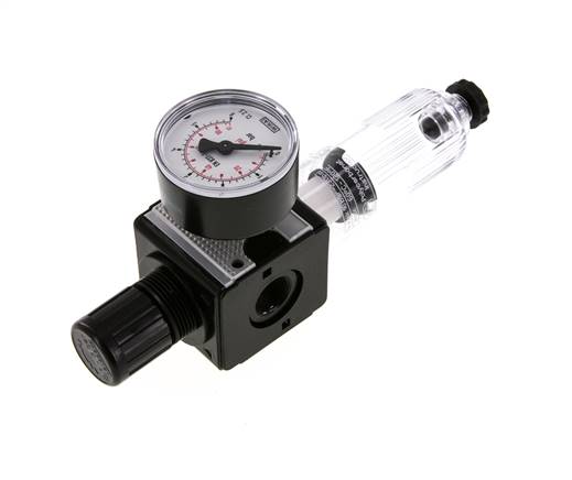Filter-Regulator G3/8'' 1600l/min 0.1-3.0bar/1-44psi Semi-Auto Polycarbonat Multifix 1