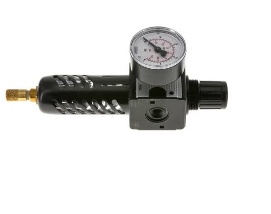 Filter-Regler G1/4'' 1600l/min 0,5-16,0bar/7-232psi Schutzkorb Multifix 1