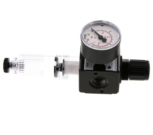 Filter-Regulator G3/8'' 1600l/min 0.5-10.0bar/7-145psi Semi-Auto Polycarbonat Multifix 1
