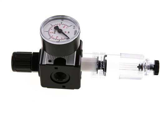 Filter-Regulator G3/8'' 1600l/min 0.1-3.0bar/1-44psi Semi-Auto Polycarbonat Multifix 1