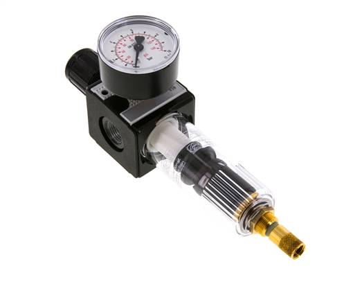 Filterregler G3/8'' 1600l/min 0.2-6.0bar/3-87psi Auto Polycarbonat Multifix 1