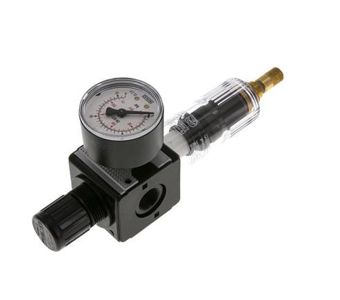Filter-Regulator G3/8'' 1600l/min 0.5-10.0bar/7-145psi Auto Polycarbonat Multifix 1