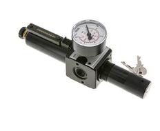 Filterregler G3/8'' 1600l/min 0.5-16.0bar/7-232psi Halbautomatische Zylinderklemme Metall Multifix 1