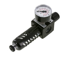 Filter-Regulator G3/8'' 1600l/min 0.2-6.0bar/3-87psi Halbautomatischer Schutzkäfig aus Polycarbonat Multifix 1