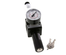 Filter-Regulator G3/8'' 1600l/min 0.1-3.0bar/1-44psi Halbautomatische Zylinder-Verriegelung Polycarbonat Multifix 1